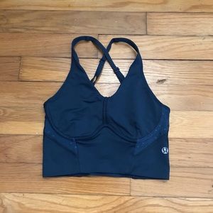 Blue Lululemon Sports Bra.